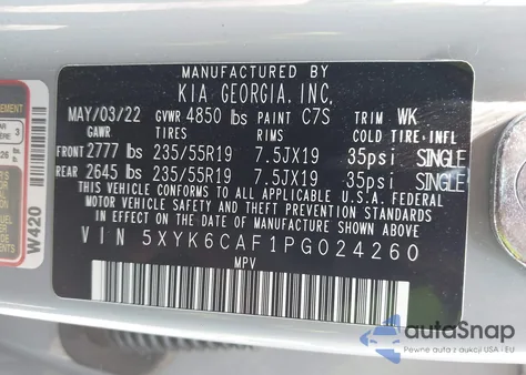 2023 Kia Sportage X-Line from USA, damaged, VIN 5XYK6CAF1PG024260